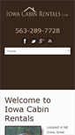 Mobile Screenshot of iowacabinrentals.com
